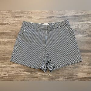 GAP Blue and White Striped Tailored Women's Shorts